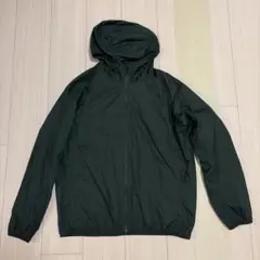 ユニクロ ポケッタブルUVカットパーカ メンズ M ダークグリーン
