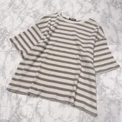 kutir クチュール ボーダー ワッフル Tシャツ トップス 半袖のサムネイル