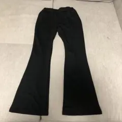 新品タグ付き黒 フレアパンツ ゴムウエスト 150～160