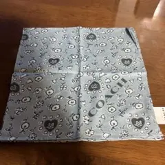 【希少】COACH 花柄 ハンカチ 100%コットン