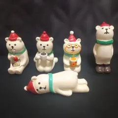 デコレコンコンブル　しろくま5個セット　クリスマス