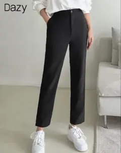 【新品タグ付き】Dazy ストレートパンツ スラックス M ブラック
