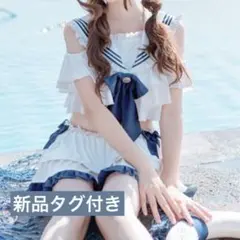 to alice セーラー 水着 ネイビー Sサイズ - メルカリ