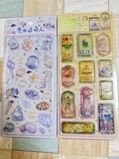 きゅるるん 喫茶アラモード 立体シール 2シートセット