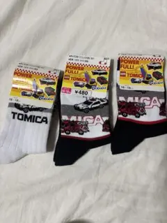 TOMICA キッズ靴下 16-18cm 3足セット トミカ