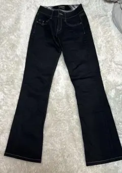 バーバリーブルーレーベル ブラックデニム ブーツカットデニム 23インチ