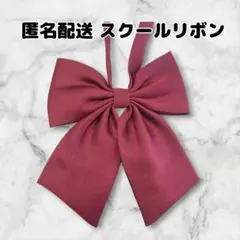 スクールリボン　制服リボン　女子高生　学校　コスプレ　学生服　赤　無地