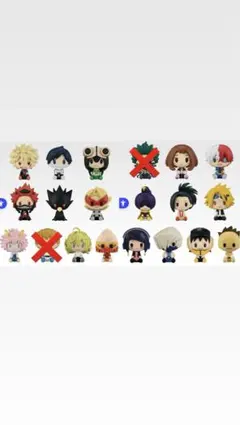 ちょこのっこ　フィギュア　僕のヒーローアカデミア　セミコンプセット　G賞F賞