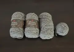 ハマナカ　アランツイード 3玉＋おまけ30g
