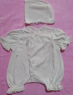 ❤極美品❤シエルドべべ❤ロンパース&ボンネット♡半袖♡