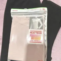 HEATTECH ヒートテック　UNIQLO XLサイズ ピンク黒　ズボン