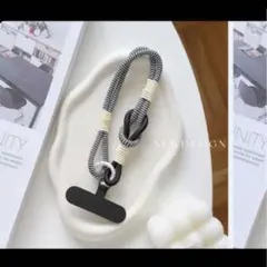 新品　スマホ　ストラップ　黒　ブラック