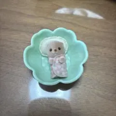 シルバニアくじ 赤ちゃん＆お花のベットセット ラッコ
