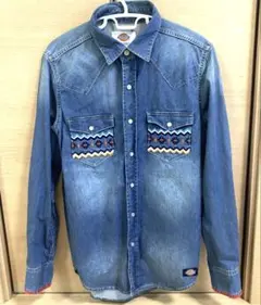 Dickies 長袖デニムシャツ　メンズ　Mサイズ