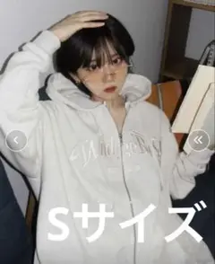 WudgeBoy logo foodie ZIP ジップパーカー アイボリー