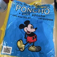 Disney ミッキーマウス ポンチョ　フリーサイズ