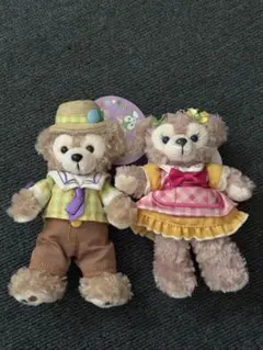 ダッフィー & シェリーメイ イースター2015 ぬいぐるみバッジ