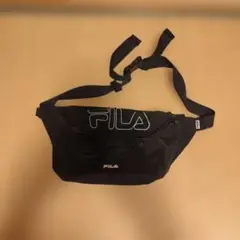 y2k FILA ボディバッグ ブラック 縦23cm 横43cm