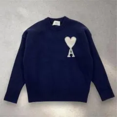 アミパリス　ami paris 2023aw ネイビー　春秋　セーター　ニット