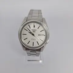 セイコー5SEIKO 5 自動巻き 腕時計 シルバー 裏スケSNKA01 - メルカリ