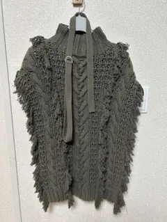 Ameri vintage フリンジベスト　ニット