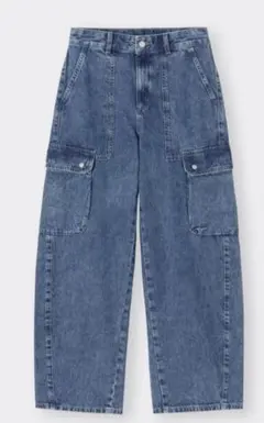 GU バレルレッグカーゴジーンズ 標準71.0～75.0cm