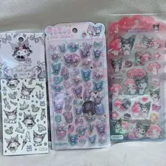 サンリオ マイメロディー クロミ　シール3点セット うるちゅる　ドロップジェリー