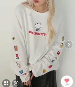 HELLO KITTY × forksyオーバーサイズアソートロゴプリントロンT