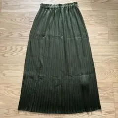『VINCA』プリーツスカート 38 ダークグリーン