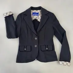 バーバリーブルーレーベル 黒ジャケット