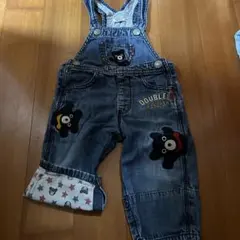 ダブルビー DOUBLE.B ミキハウス デニム オーバーオール サロペット80