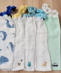 ハンドメイド　男の子用　おりこうエプロン　タオルエプロン　5枚　まとめ売り　抗菌