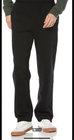 スウェットパンツ 裏起毛 メンズ L ブラック