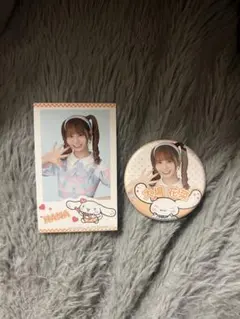 シナモロール×＝LOVE フォトカード 缶バッジ 大場花菜