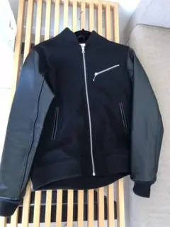 Coen 袖レザースタジャン
