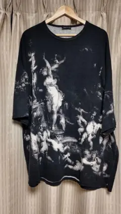 TIGHTBOOTH Tシャツ　ポリス　XLサイズ　ブラック　ボックスシルエット TIGHTBOOTH Tシャツ ポリス XLサイズ ブラック ボックスシルエット