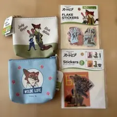 ズートピア ポーチ＆ステッカーセット