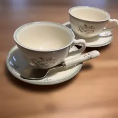 花柄カップ&ソーサーセット