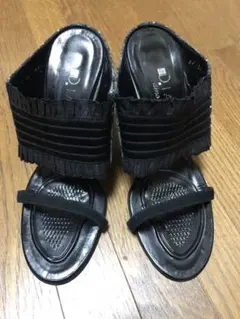 美品　ダイアナ　サンダル24.5cm ブラック