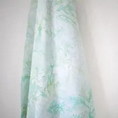 SALE322. メラニーサムラUSAコットン シーチング はぎれブルーグリーン