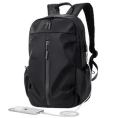 リュック バックパック 多機能 ビジネスバッグ USB 大容量 通勤 黒 防災