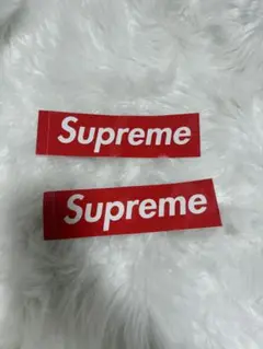 Supreme ロゴステッカー 2枚セット