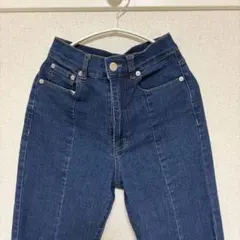 Re:EDIT センタースリットリサイクルデニム ネイビー S