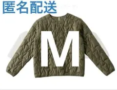 カーキ キルティングジャケット