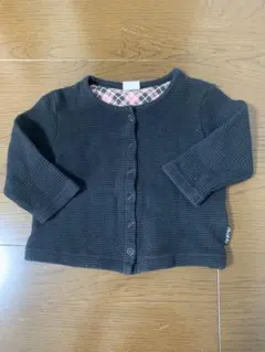 黒　カーディガン　80