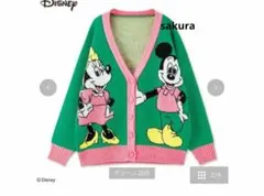 未使用ディズニーミッキーマウスミニーちゃんカーディガンМ