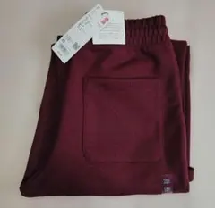 新品　ユニクロ　UNIQLO C スウェットワイドパンツ　XSサイズ　ワイン