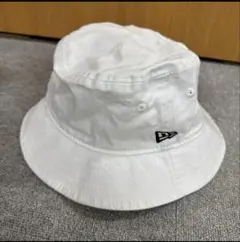 New Era ニューエラ ユニセックス ホワイト バケットハット S/Mサイズ
