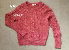 GAP クルーネックニット レッド Mサイズ 男女兼用