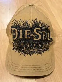 DIESEL C-SEYMON キャップ デニム生地 ダメージ加工 ウォッシュ - メルカリ
